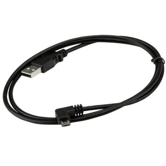 Cable USB Startech USBAUB1MRA Micro-USB B acodado derecha 1 m negro