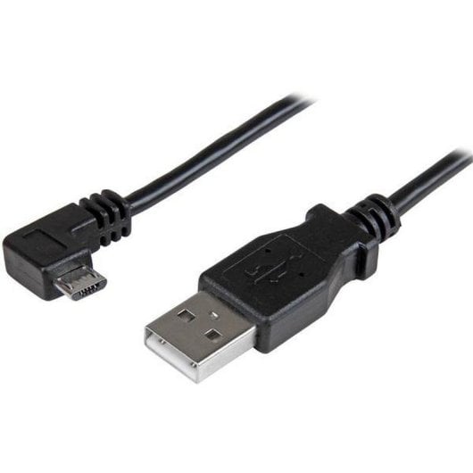 Cable USB Startech USBAUB1MRA Micro-USB B acodado derecha 1 m negro
