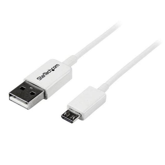 Cable USB Startech USBPAUB1MW USB A a Micro USB B 1m Blanco