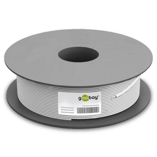 Cable de red Goobay 96094 Cat6a S/FTP 100 m Gris LSZH