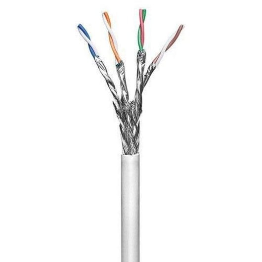 Cable de red Goobay 96094 Cat6a S/FTP 100 m Gris LSZH
