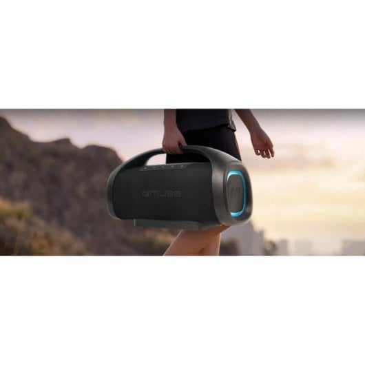Altavoces Muse Portátil Bluetooth 300W USB-C IPX6 iluminação LED
