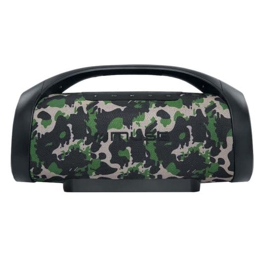 Enceintes Muse Nomades Bluetooth 300W camouflage, étanche, LED multicouleur