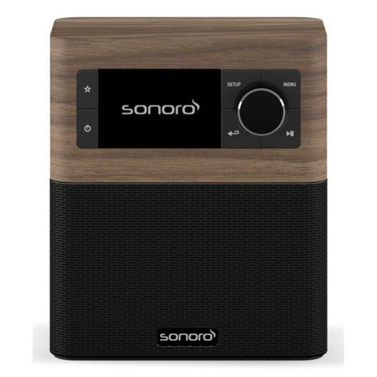 Radio Sonoro STREAM Nogal/Negro Internet DAB+ FM Bluetooth 2,4" IPX7 Wi-Fi
