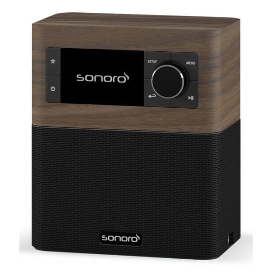 Radio Sonoro STREAM Nogal/Negro Internet DAB+ FM Bluetooth 2,4" IPX7 Wi-Fi