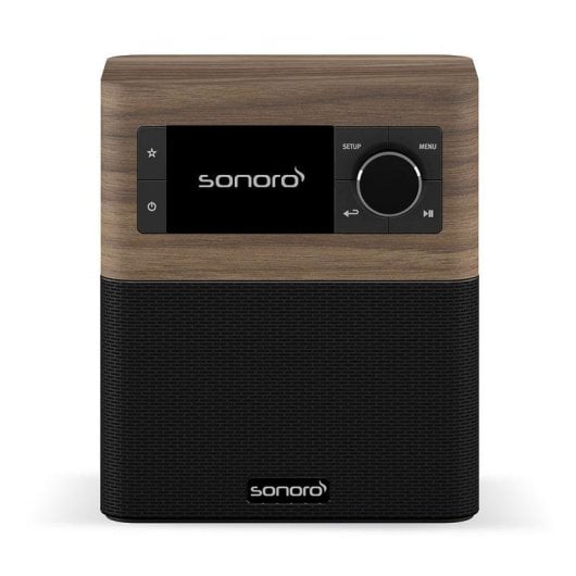 Radio Sonoro STREAM Nogal/Negro Internet DAB+ FM Bluetooth 2,4" IPX7 Wi-Fi