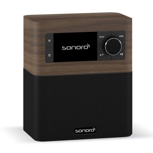 Radio Sonoro STREAM Nogal/Negro Internet DAB+ FM Bluetooth 2,4" IPX7 Wi-Fi