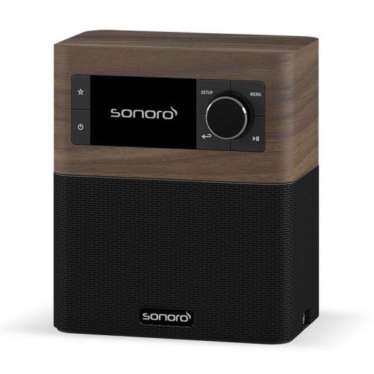 Radio Sonoro STREAM Nogal/Negro Internet DAB+ FM Bluetooth 2,4" IPX7 Wi-Fi