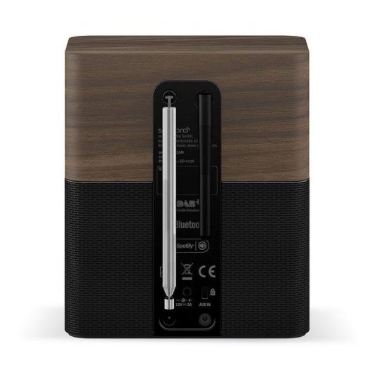 Radio Sonoro STREAM Nogal/Negro Internet DAB+ FM Bluetooth 2,4" IPX7 Wi-Fi