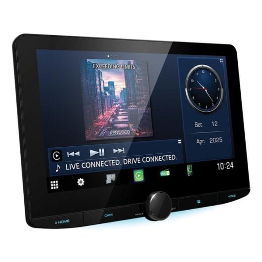 Récepteur multimédia Kenwood DMX9724XDS 10.1" tactile Bluetooth Wi-Fi CarPlay Android Auto