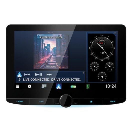 Récepteur multimédia Kenwood DMX9724XDS 10.1" tactile Bluetooth Wi-Fi CarPlay Android Auto