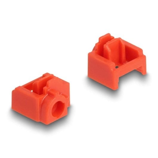 Bloqueur de port DeLock 20928 RJ45 x10 avec clé rouge plastique