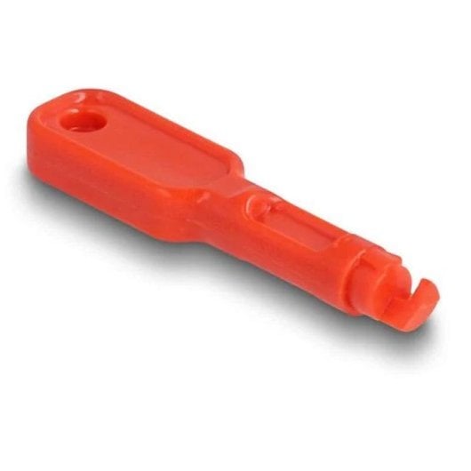 Bloqueur de port DeLock 20928 RJ45 x10 avec clé rouge plastique
