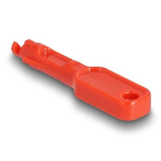 Bloqueur de port DeLock 20928 RJ45 x10 avec clé rouge plastique