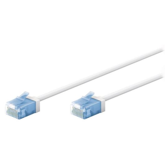 Câble réseau Goobay 74299 5m Cat6a UUTP Slim blanc connecteurs or