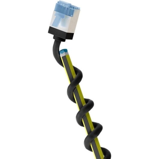 Cable de red Goobay 74324 Slim Cat 6a U/FTP 15 m negro ultraflexible