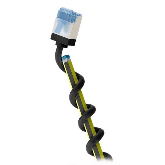 Cable de red Goobay 74324 Slim Cat 6a U/FTP 15 m negro ultraflexible