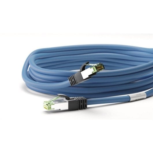 Cable de red Goobay 55120 Cat8.1 25 m S/FTP azul conectores RJ45