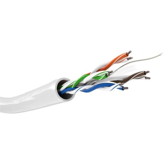 Cable de red Goobay 94220 Cat6 U/UTP 305 m blanco profesional