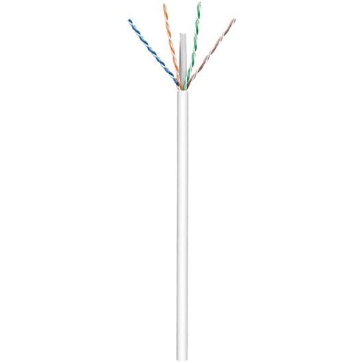 Cable de red Goobay 94220 Cat6 U/UTP 305 m blanco profesional