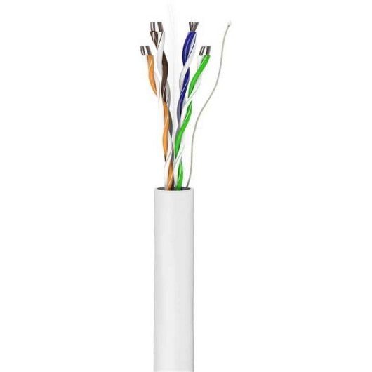 Cable de red Goobay 94220 Cat6 U/UTP 305 m blanco profesional