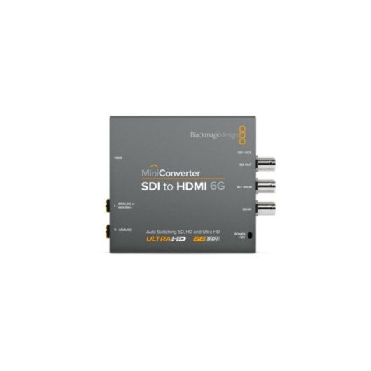 Convertisseur de signal Blackmagic Design CONVMBSH4K6G UHD 4K SDI vers HDMI Gris