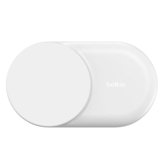 Cargador de dispositivos móviles Belkin WIZ039KQWH soporte plegable magnético Qi2 25 W blanco