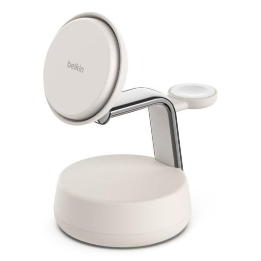 Carregador Belkin WIZ040KQSD Qi2 3 em 1 UltraCharge Pro 25 W Refrigeração ChillBoost