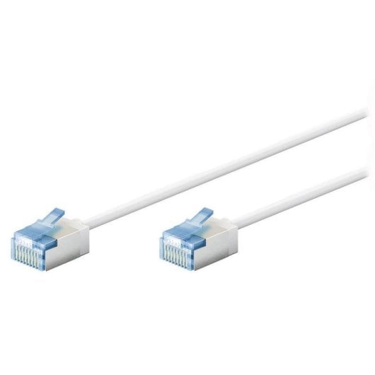 Cable de red Goobay 74326 Cat6a 0,15 m blanco ultrafino blindado U/FTP