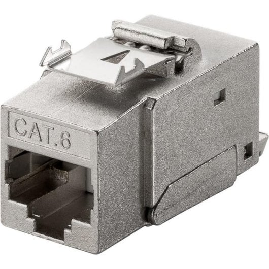 Netzwerkmodul Goobay 90863 RJ-45 Keystone Cat6 STP Flach Silber