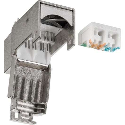 Netzwerkmodul Goobay 90863 RJ-45 Keystone Cat6 STP Flach Silber