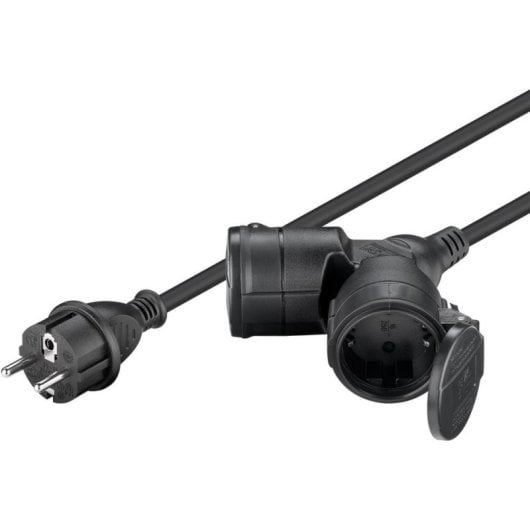 Multiprise Goobay 65435 2 prises 10 m extérieur IP44 sans interrupteur