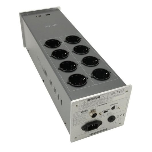 Multiprise TAGA Harmony PF-1000LPS 8 Prises 2 USB-A Affichage état phases Argent