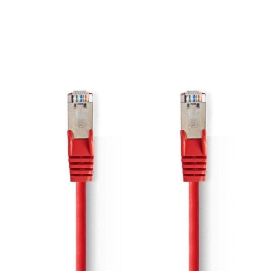Câble réseau NEDIS CCGP85121RD100 10 m Cat5e SF/UTP RJ-45 Rouge