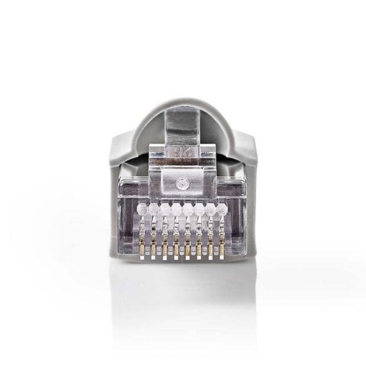 Connecteur Nedis CCGB89350GY RJ45 Cat 5 UTP Paquet 10 Gris Transparent