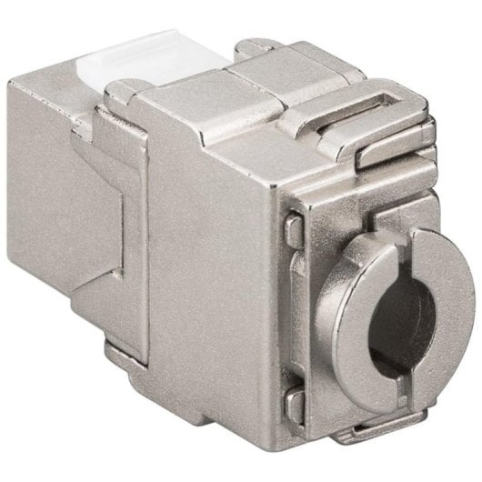 Netzwerkmodul Goobay 95900 RJ-45 Cat6a Keystone STP flach Silber