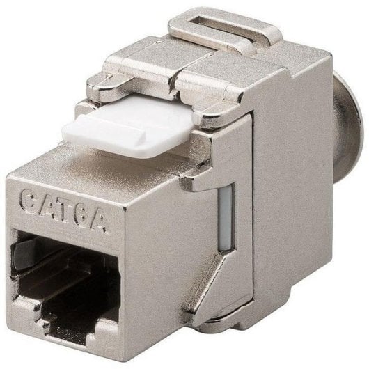 Netzwerkmodul Goobay 95900 RJ-45 Cat6a Keystone STP flach Silber
