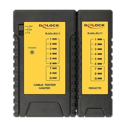 Netzwerk-Toolkit DeLock 86105 mit Prüfgerät und Zubehör