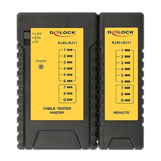 Netzwerk-Toolkit DeLock 86105 mit Prüfgerät und Zubehör