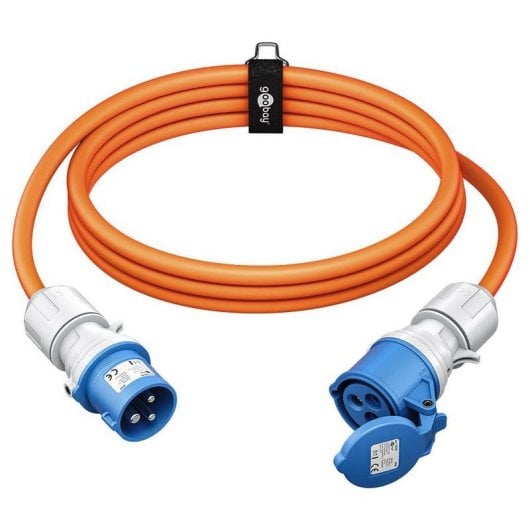 Cable alargador Goobay 76229 10 m H07RN-F 3G2.5 IP44 exterior naranja