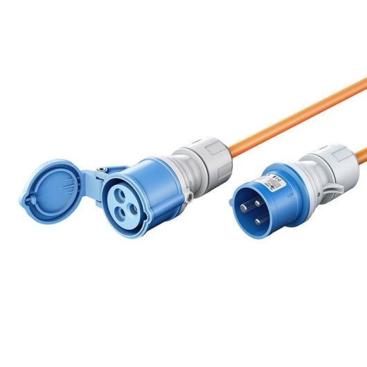 Cable alargador Goobay 76229 10 m H07RN-F 3G2.5 IP44 exterior naranja