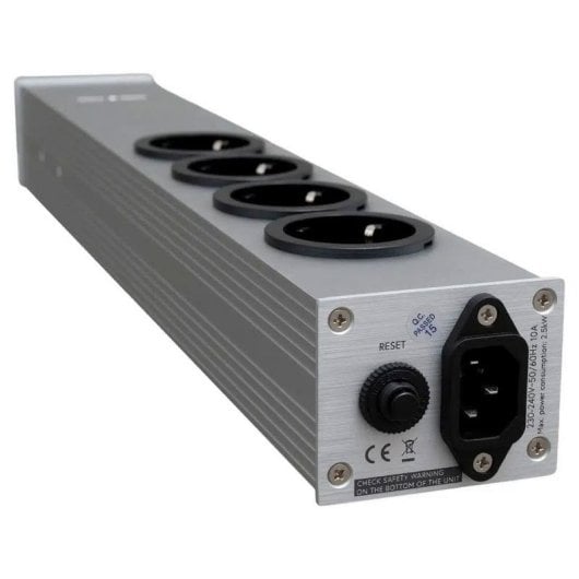 Multiprise TAGA Harmony PF-400USB SILVER 4 prises 2 USB filtrés avec protection