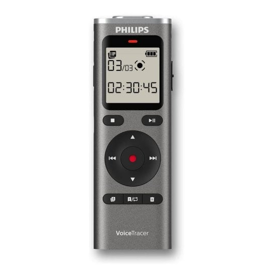 Diktiergerät Philips DVT1170 8GB 360° Mikrofon USB anthrazit
