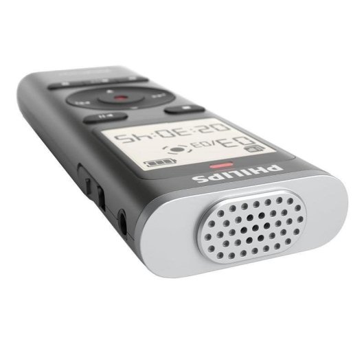 Gravadora Philips DVT1170 Áudio Digital 8 GB Microfone 360° USB