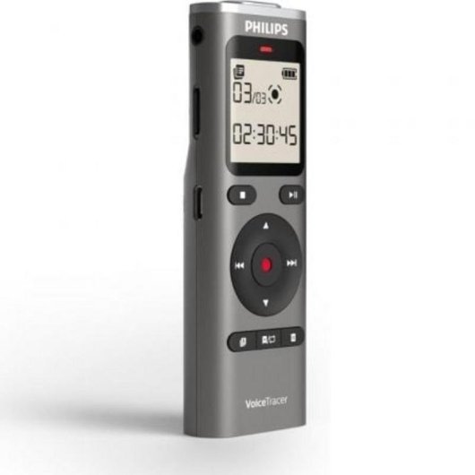Gravadora Philips DVT1170 Áudio Digital 8 GB Microfone 360° USB