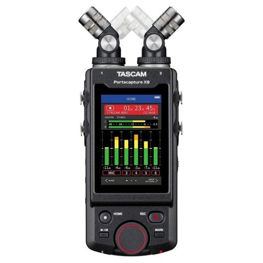 Enregistreur Tascam Portacapture X8 microphones stéréo écran tactile 3,5" USB-C