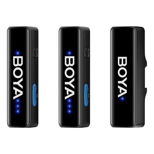 Microphone Boya BOYALINK V2.0 sans fil omnidirectionnel 2,4 GHz 2 TX 1 RX 300 m