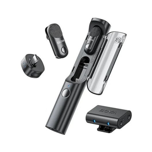 Micrófono Boya BOYA MAGIC-03 USB C omnidireccional inalámbrico con reducción de ruido IA 4 en 1