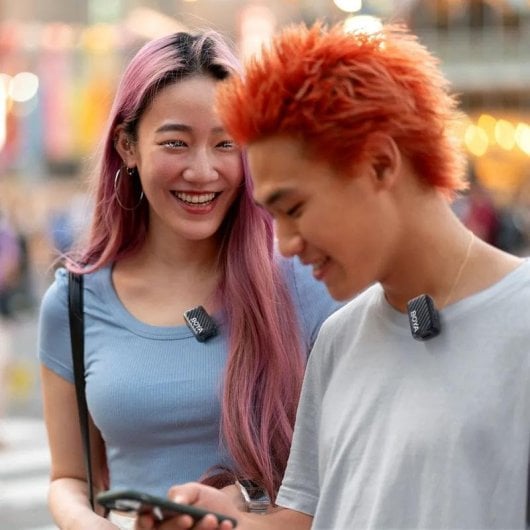 Micrófono Boya Boyamic 2 Solapa Inalámbrico Condensador Omnidireccional con Reducción de Ruido AI USB-C