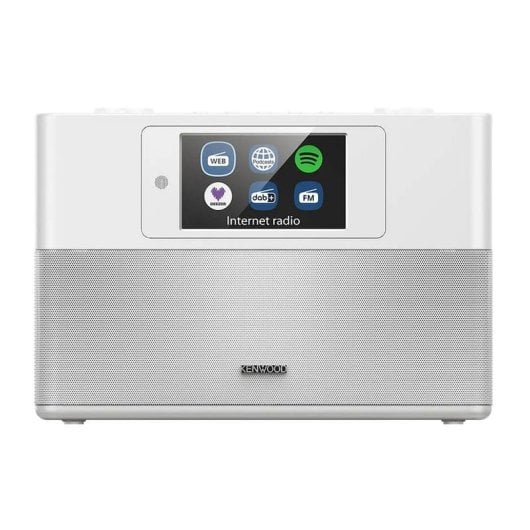 Radio Kenwood CR-ST200S-W Portable Stéréo Wi-Fi Bluetooth DAB+ FM 30W Blanc